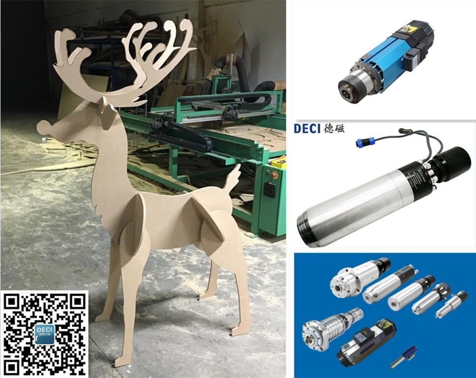 12KW High Torque Water Cooling ISO30 ATC CNC Woodworking Spindle Motor with Encoder