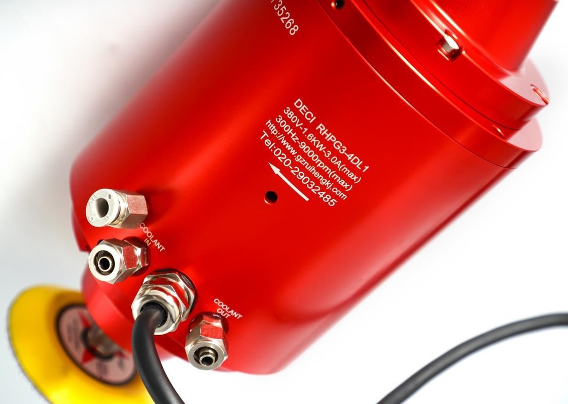 DECI 1.3kw 380V 9000rpm MTC Water Cooled Spindle Motor for Metal and Non-Metal Polishing
