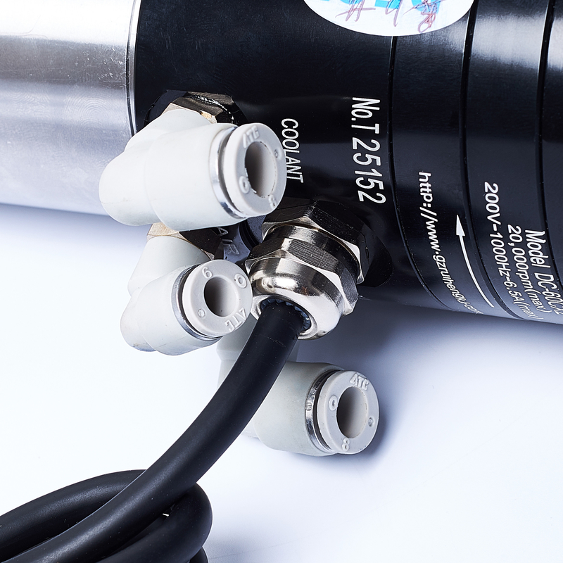 DECI 0.7kw 20000rpm high speed CNC router water or air cooled machine tool spindle motor with drive for milling lathe machines