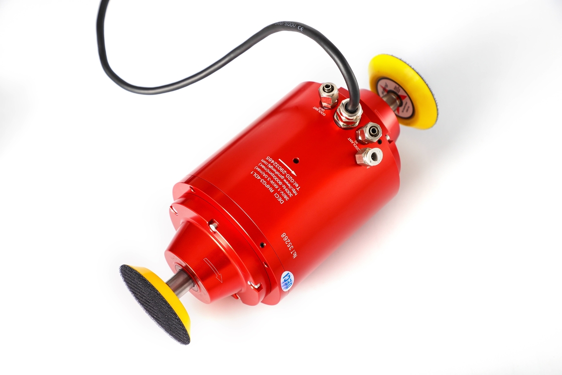 DECI 6000rpm water cooled polishing spindle 1.6KW 3-5 inches flange motor 2.5 torque 380V automatic tool change spindle