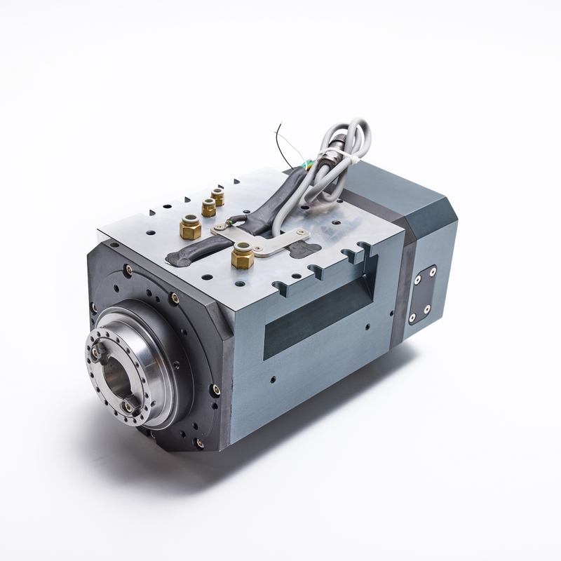 DECI High Rotation Accuracy Water cooling Metal Milling Spindle 15 Kw Spindle  Automatic Tooling Exchange Base flange Spindle