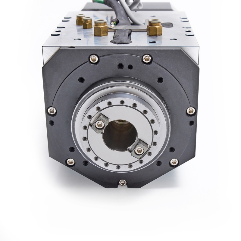 DECI High Rotation Accuracy Water cooling Metal Milling Spindle 15 Kw Spindle  Automatic Tooling Exchange Base flange Spindle