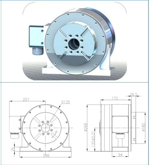 New 5-axis Rotary Table series High precision High Torque Low noise Stability DECI cnc machinning