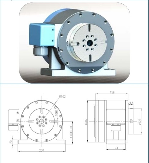 New 5-axis Rotary Table series High precision High Torque Low noise Stability DECI cnc machinning