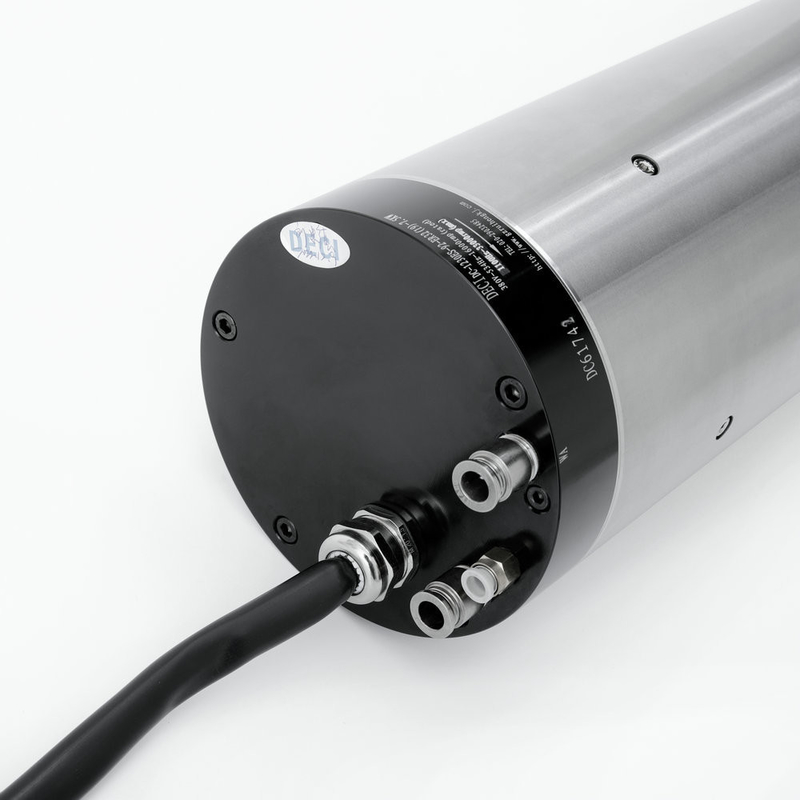 DECI 5.5KW Grinding Spindle Motor 24000rpm High Accuracy 250v 400hz ATC M16 1.5 grind rod water cooling G1